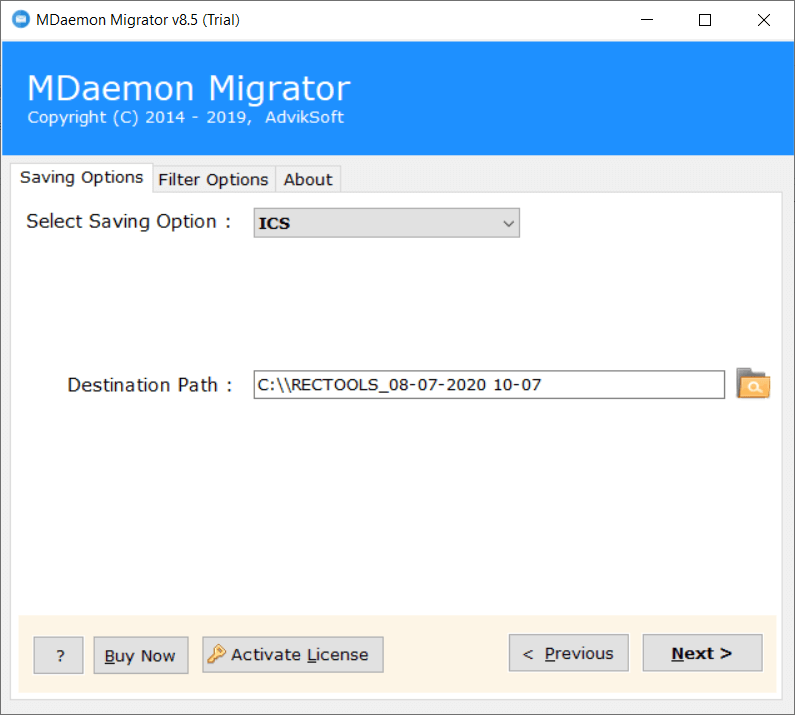 export mdaemon calendar to ics